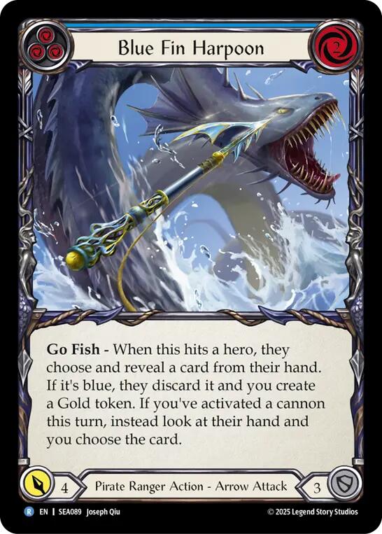 Blue Fin Harpoon [SEA089] (High Seas) | Card Citadel