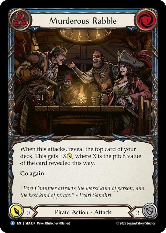 Murderous Rabble [SEA137] (High Seas)  Rainbow Foil | Card Citadel