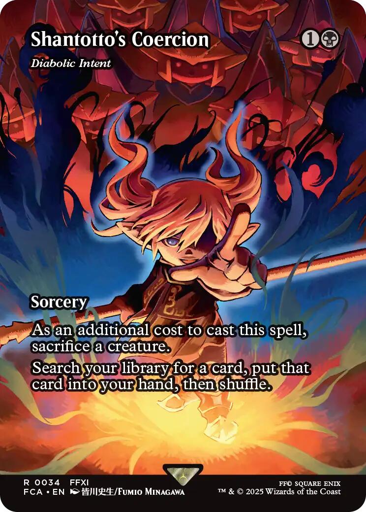 Shantotto's Coercion - Diabolic Intent (Showcase) [FINAL FANTASY : Through the Ages] | Card Citadel
