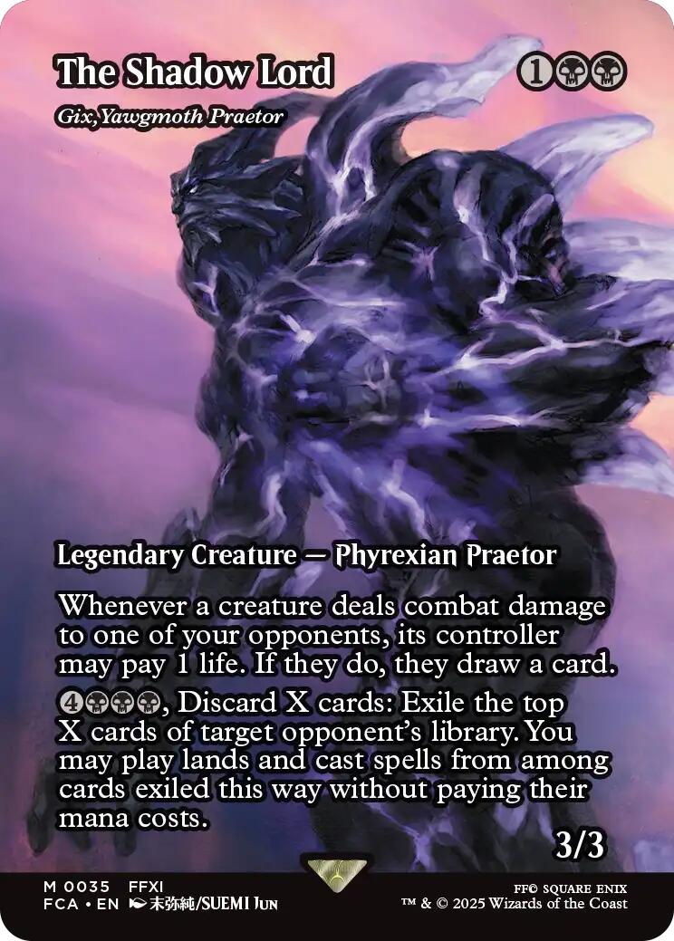 The Shadow Lord - Gix, Yawgmoth Praetor (Showcase) [FINAL FANTASY : Through the Ages] | Card Citadel