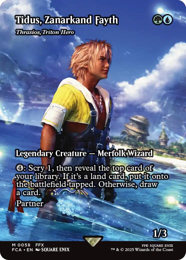 Tidus, Zanarkand Fayth - Thrasios, Triton Hero (Showcase) [FINAL FANTASY : Through the Ages] | Card Citadel
