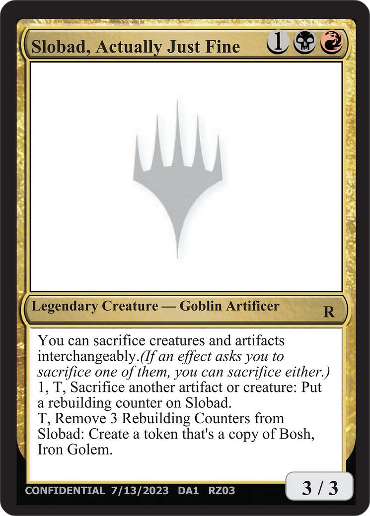Slobad, Actually Just Fine [Mystery Booster] | Card Citadel