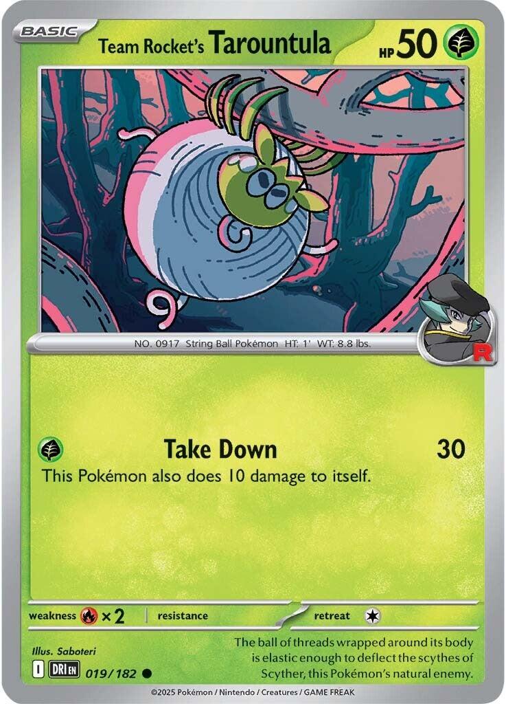 Team Rocket's Tarountula (019/182) [Scarlet & Violet: Destined Rivals] | Card Citadel