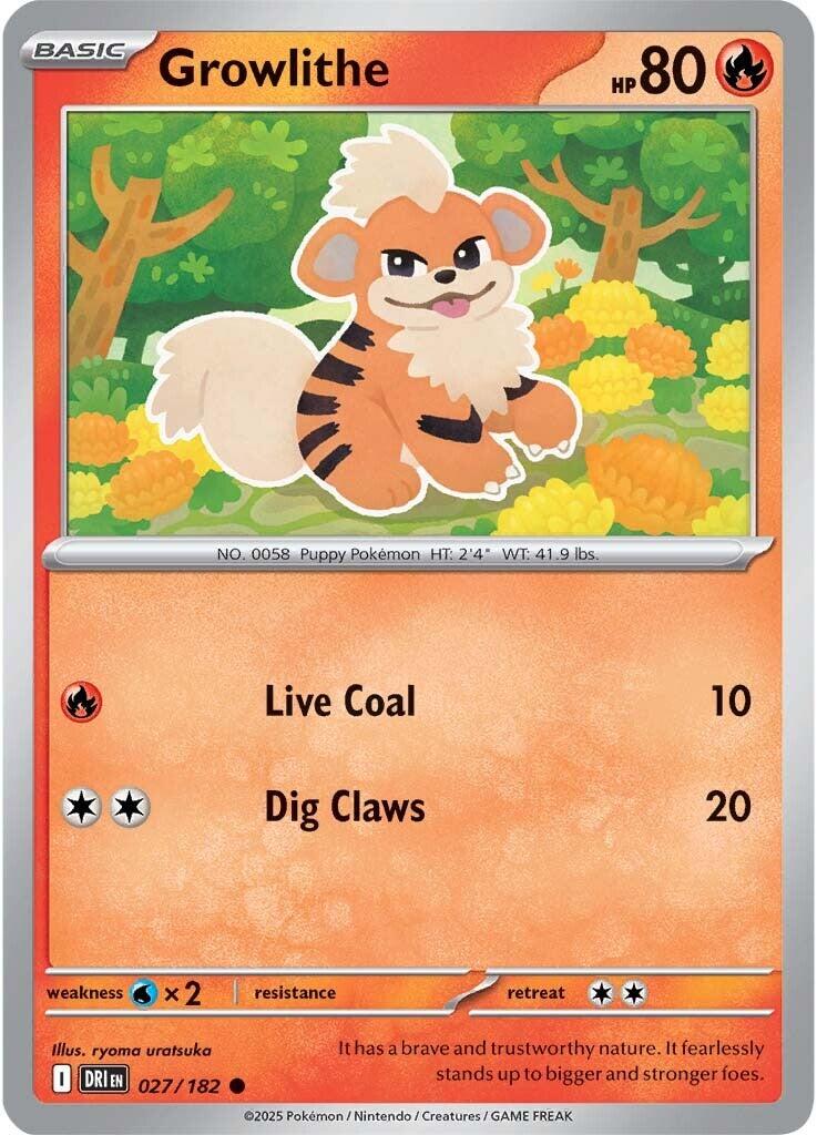 Growlithe (027/182) [Scarlet & Violet: Destined Rivals] | Card Citadel