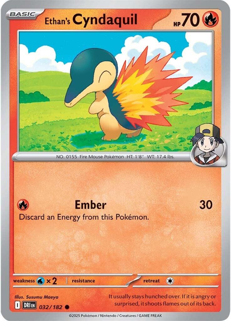 Ethan's Cyndaquil (032/182) [Scarlet & Violet: Destined Rivals] | Card Citadel
