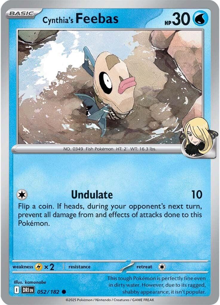 Cynthia's Feebas (052/182) [Scarlet & Violet: Destined Rivals] | Card Citadel