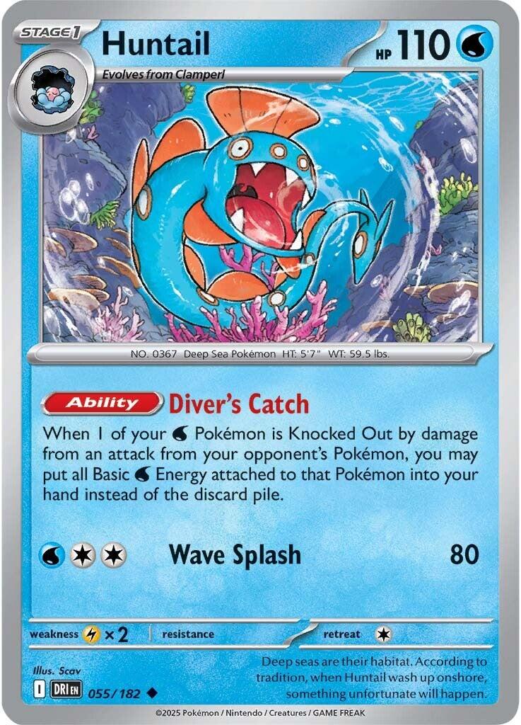 Huntail (055/182) [Scarlet & Violet: Destined Rivals] | Card Citadel