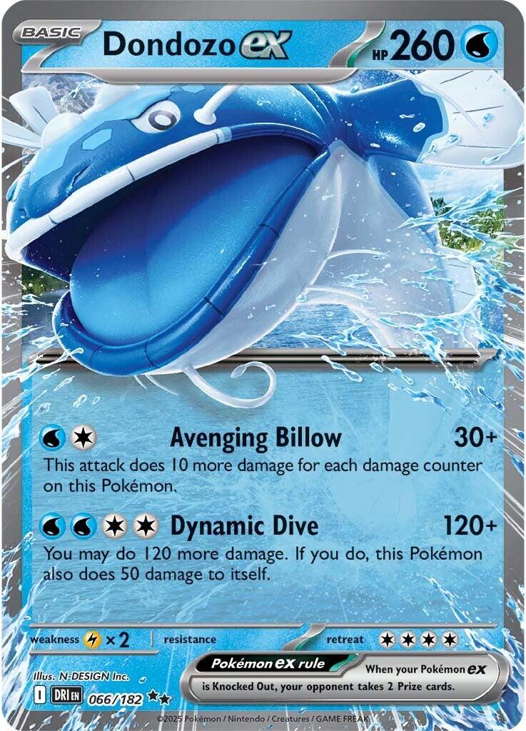 Dondozo ex (066/182) [Scarlet & Violet: Destined Rivals] | Card Citadel