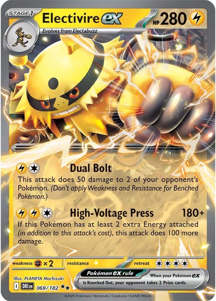 Electivire ex (069/182) [Scarlet & Violet: Destined Rivals] | Card Citadel