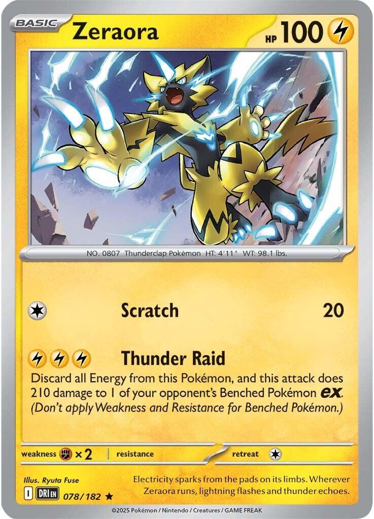 Zeraora (078/182) [Scarlet & Violet: Destined Rivals] | Card Citadel