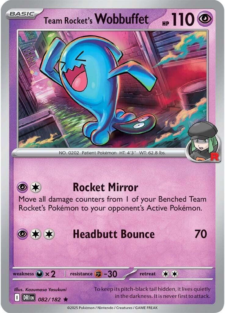 Team Rocket's Wobbuffet (082/182) [Scarlet & Violet: Destined Rivals] | Card Citadel