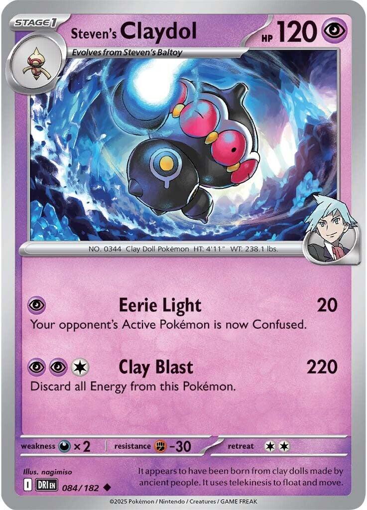Steven's Claydol (084/182) [Scarlet & Violet: Destined Rivals] | Card Citadel