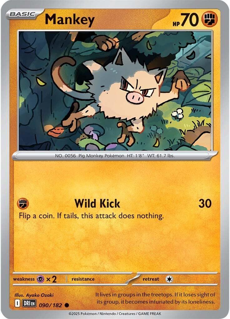 Mankey (090/182) [Scarlet & Violet: Destined Rivals] | Card Citadel