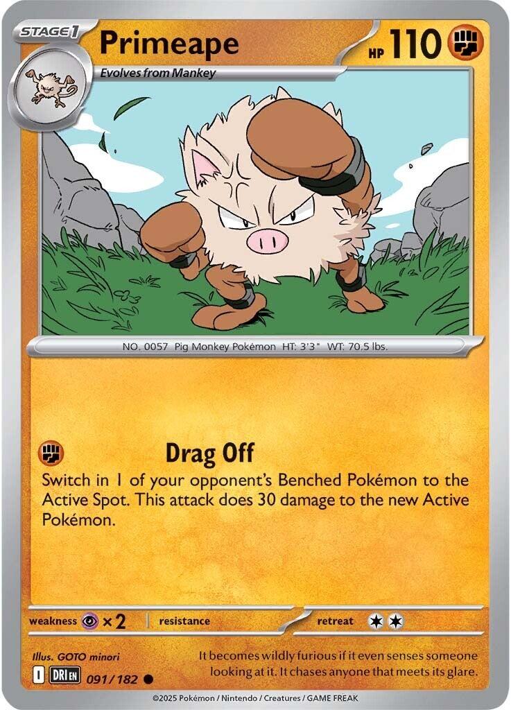 Primeape (091/182) [Scarlet & Violet: Destined Rivals] | Card Citadel