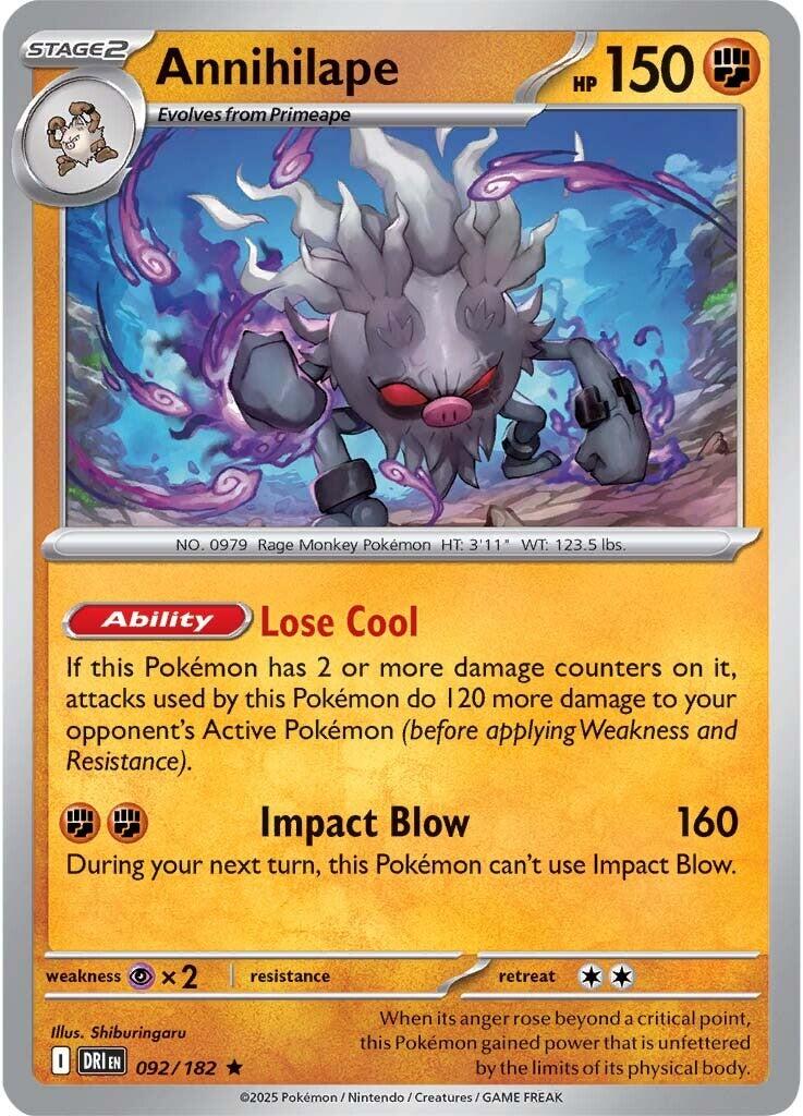Annihilape (092/182) [Scarlet & Violet: Destined Rivals] | Card Citadel