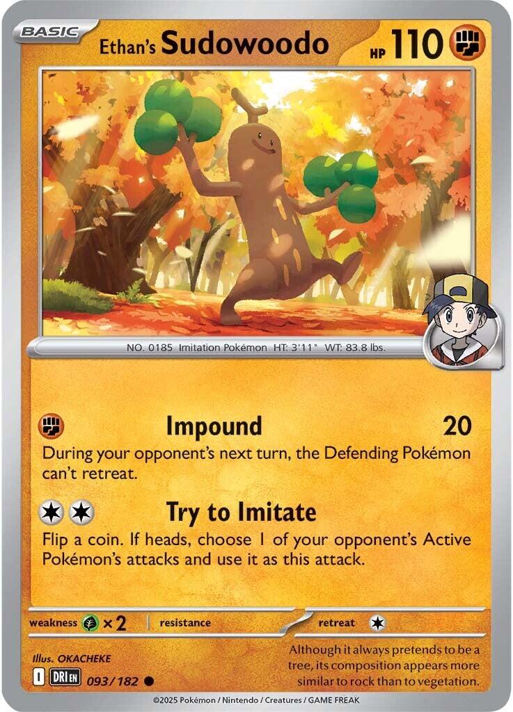 Ethan's Sudowoodo (093/182) [Scarlet & Violet: Destined Rivals] | Card Citadel