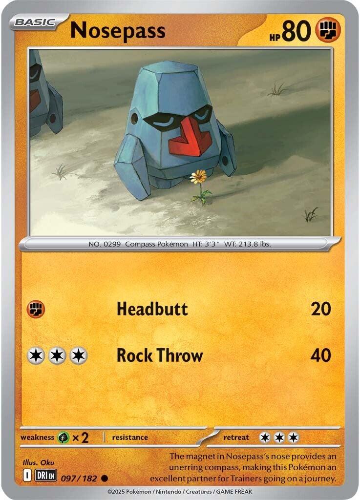 Nosepass (097/182) [Scarlet & Violet: Destined Rivals] | Card Citadel