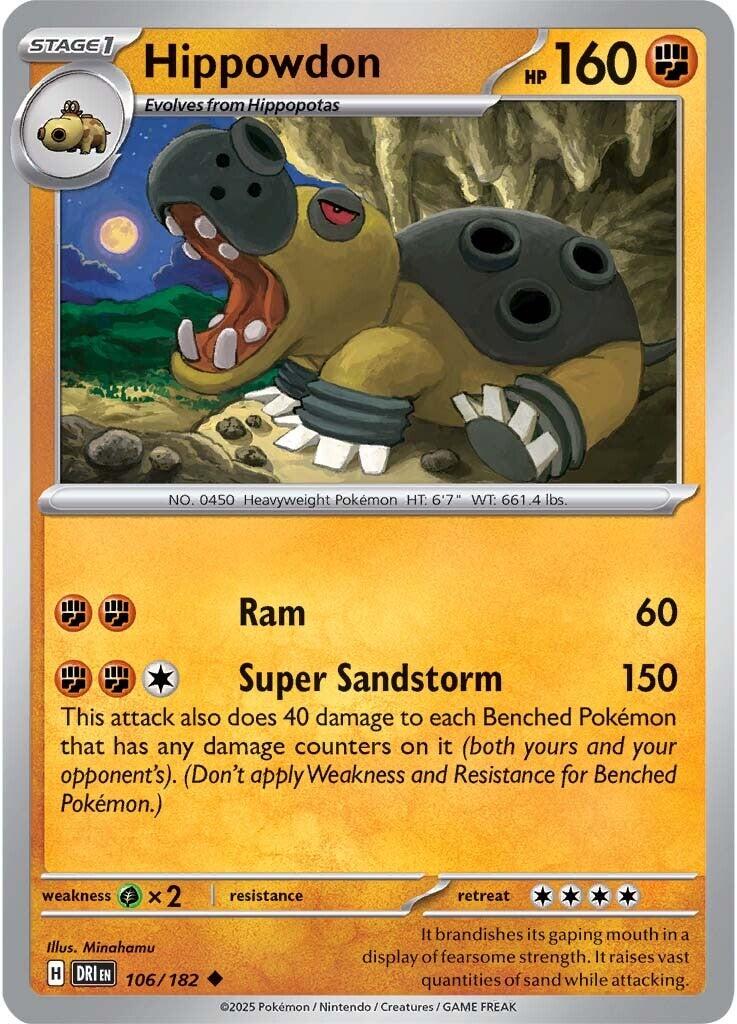 Hippowdon (106/182) [Scarlet & Violet: Destined Rivals] | Card Citadel