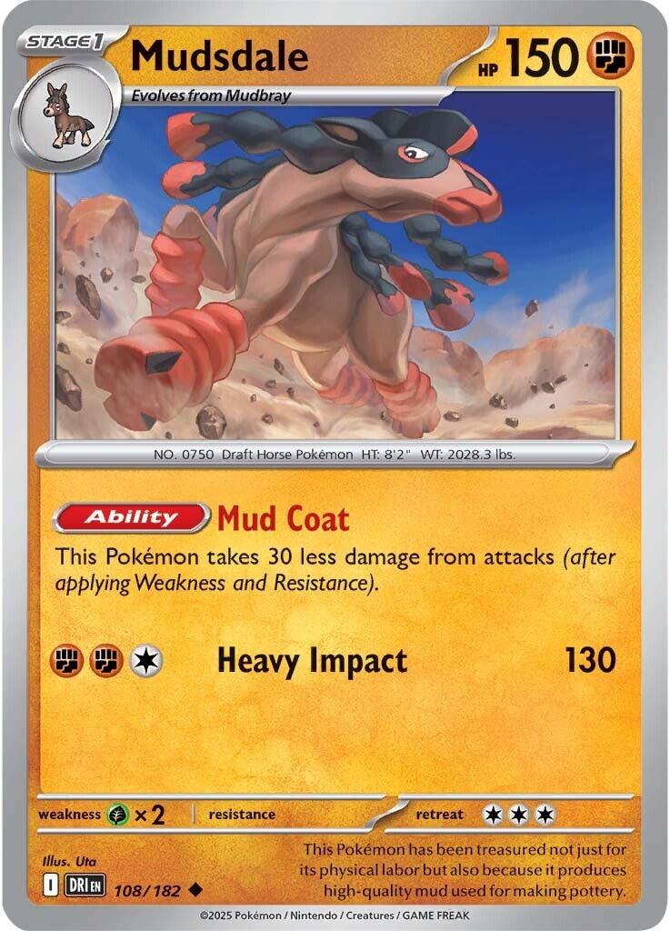 Mudsdale (108/182) [Scarlet & Violet: Destined Rivals] | Card Citadel