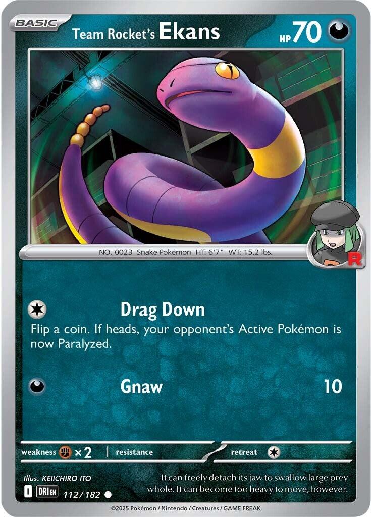 Team Rocket's Ekans (112/182) [Scarlet & Violet: Destined Rivals] | Card Citadel