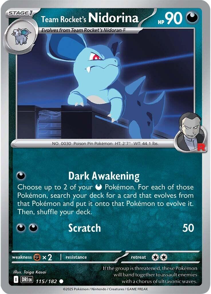 Team Rocket's Nidorina (115/182) [Scarlet & Violet: Destined Rivals] | Card Citadel