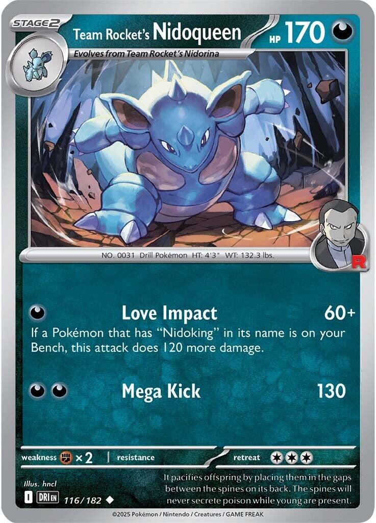 Team Rocket's Nidoqueen (116/182) [Scarlet & Violet: Destined Rivals] | Card Citadel