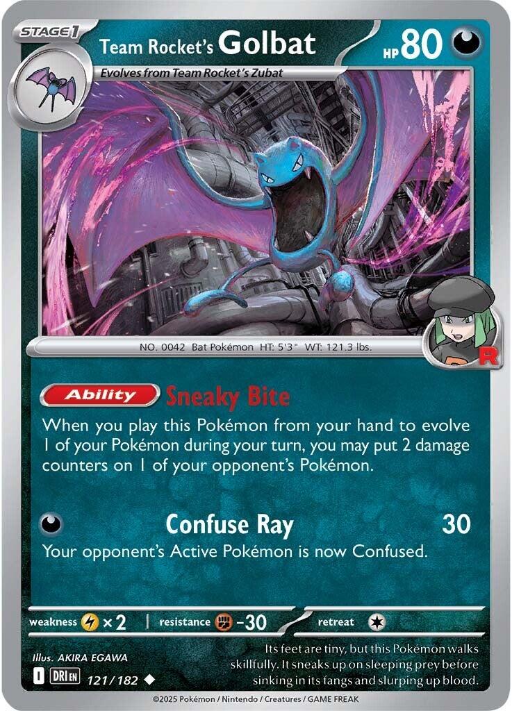 Team Rocket's Golbat (121/182) [Scarlet & Violet: Destined Rivals] | Card Citadel