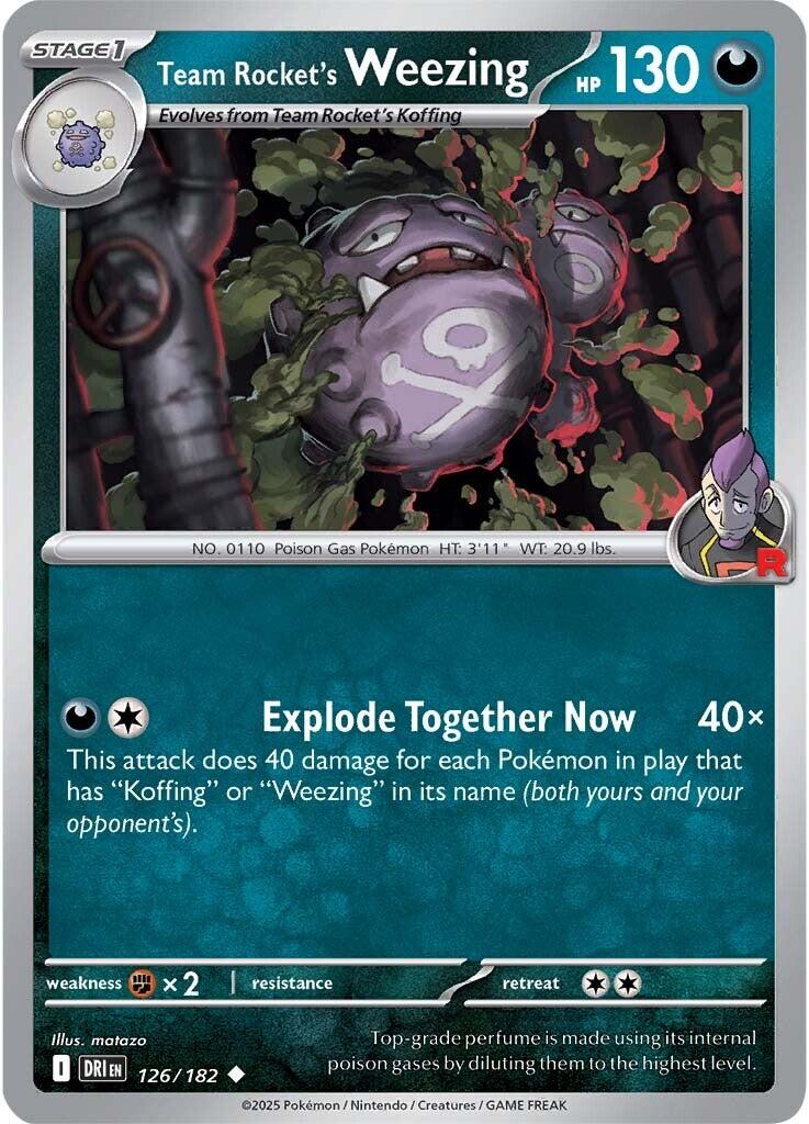 Team Rocket's Weezing (126/182) [Scarlet & Violet: Destined Rivals] | Card Citadel