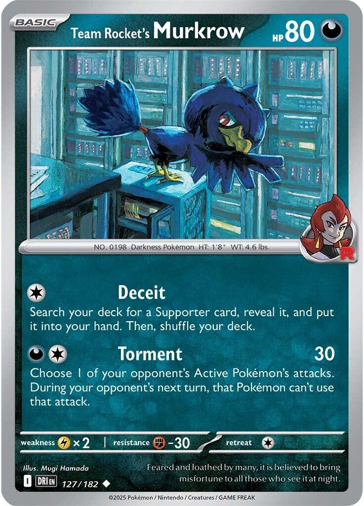 Team Rocket's Murkrow (127/182) [Scarlet & Violet: Destined Rivals] | Card Citadel