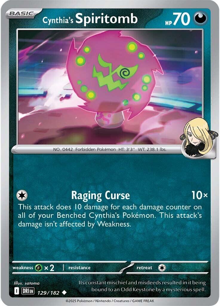 Cynthia's Spiritomb (129/182) [Scarlet & Violet: Destined Rivals] | Card Citadel