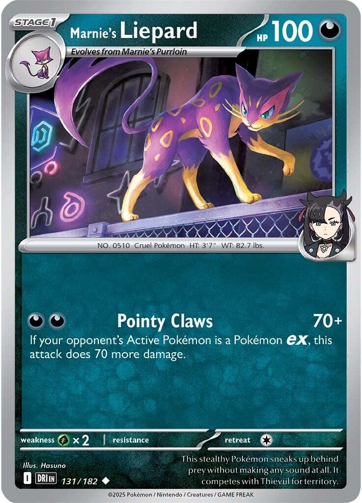 Marnie's Liepard (131/182) [Scarlet & Violet: Destined Rivals] | Card Citadel