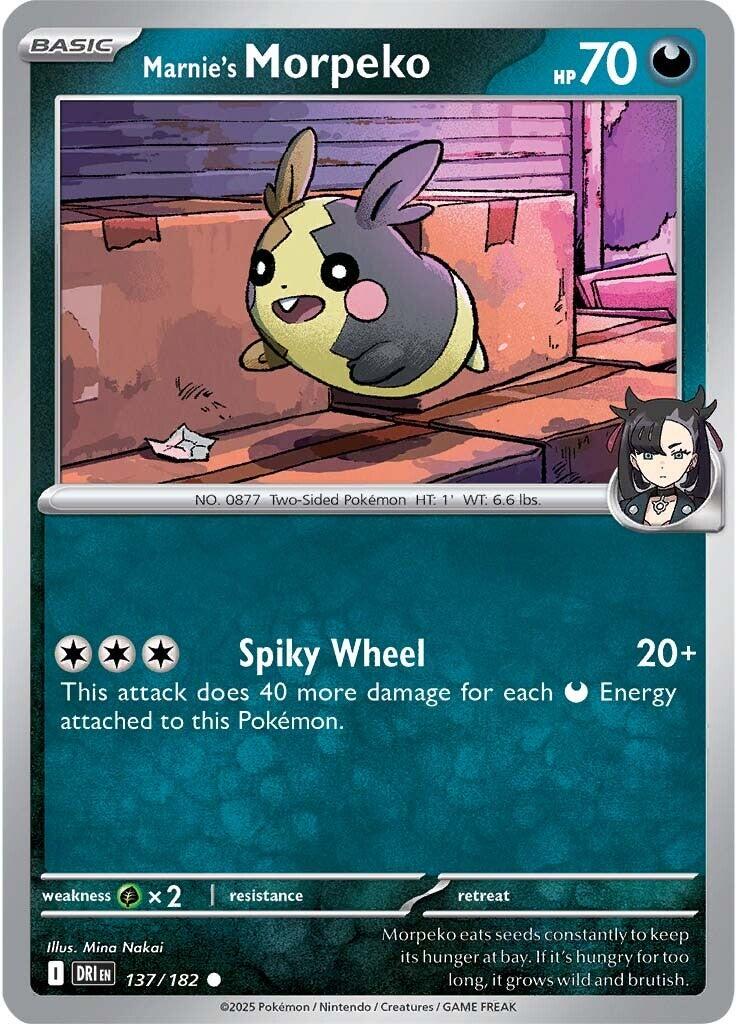Marnie's Morpeko (137/182) [Scarlet & Violet: Destined Rivals] | Card Citadel