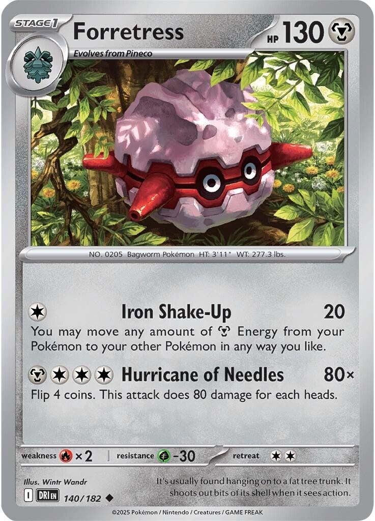 Forretress (140/182) [Scarlet & Violet: Destined Rivals] | Card Citadel