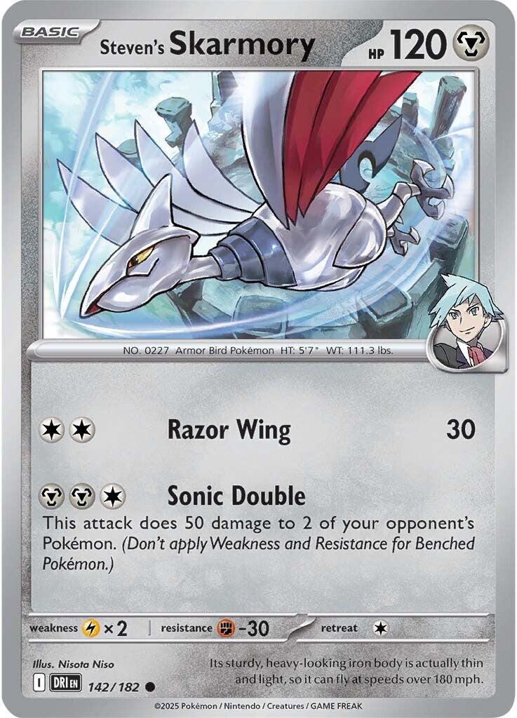 Steven's Skarmory (142/182) [Scarlet & Violet: Destined Rivals] | Card Citadel