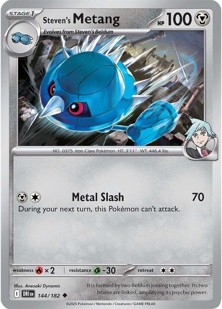 Steven's Metang (144/182) [Scarlet & Violet: Destined Rivals] | Card Citadel