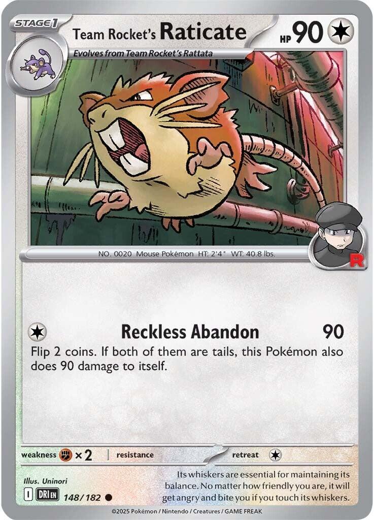 Team Rocket's Raticate (148/182) [Scarlet & Violet: Destined Rivals] | Card Citadel