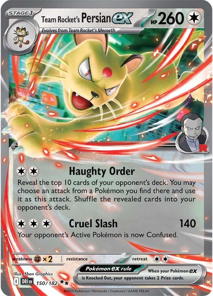 Team Rocket's Persian ex (150/182) [Scarlet & Violet: Destined Rivals] | Card Citadel