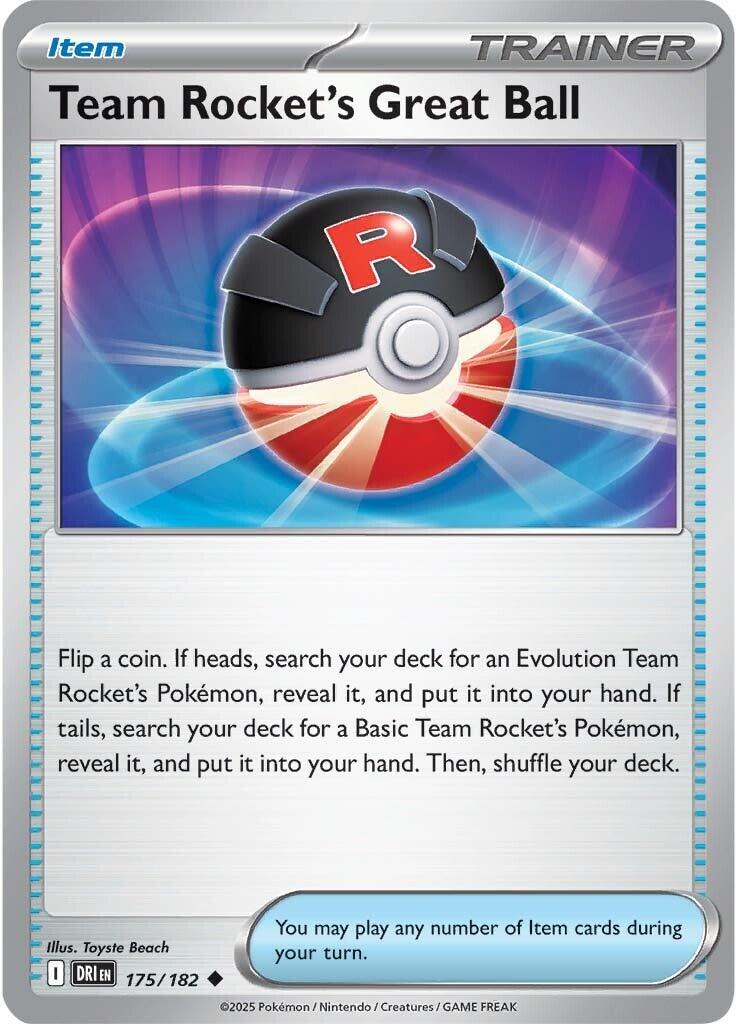 Team Rocket's Great Ball (175/182) [Scarlet & Violet: Destined Rivals] | Card Citadel