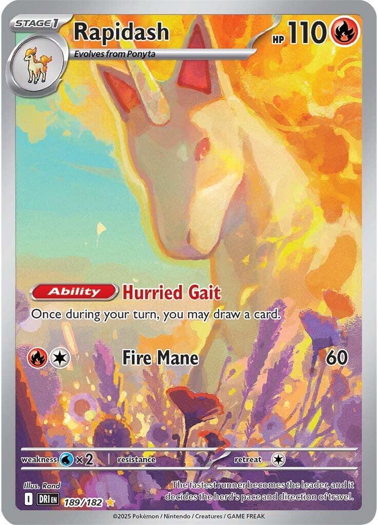 Rapidash (189/182) [Scarlet & Violet: Destined Rivals] | Card Citadel