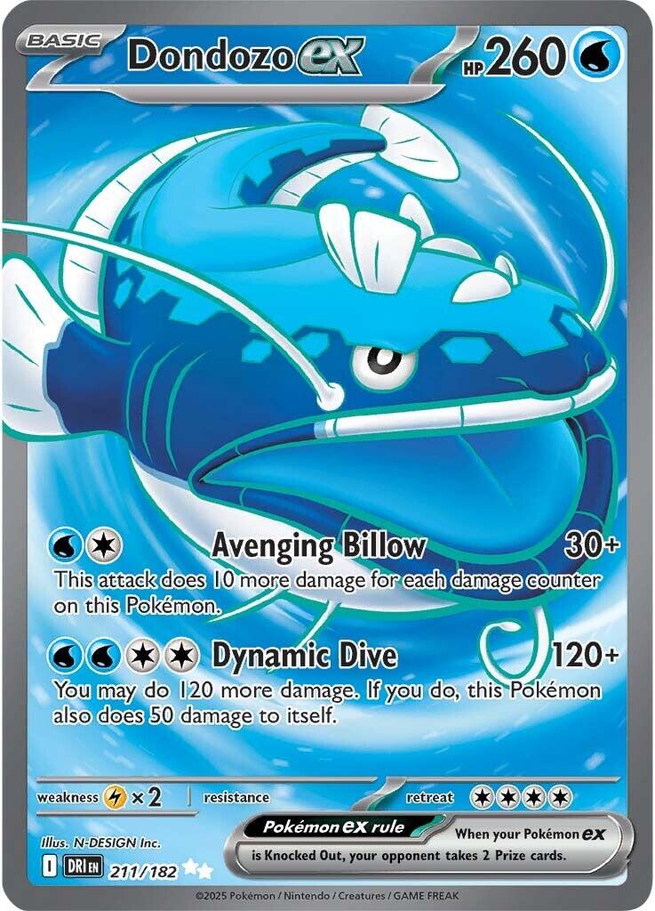 Dondozo ex (211/182) [Scarlet & Violet: Destined Rivals] | Card Citadel