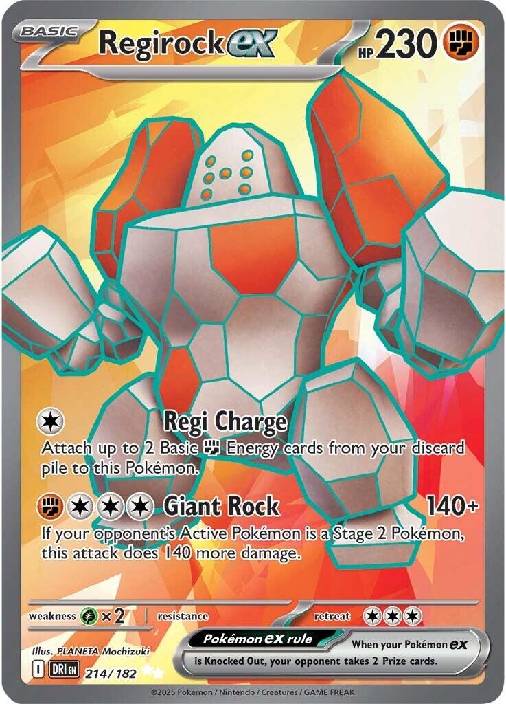 Regirock ex (214/182) [Scarlet & Violet: Destined Rivals] | Card Citadel