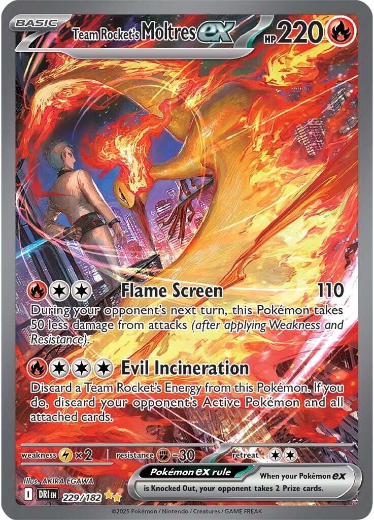 Team Rocket's Moltres ex (229/182) [Scarlet & Violet: Destined Rivals] | Card Citadel