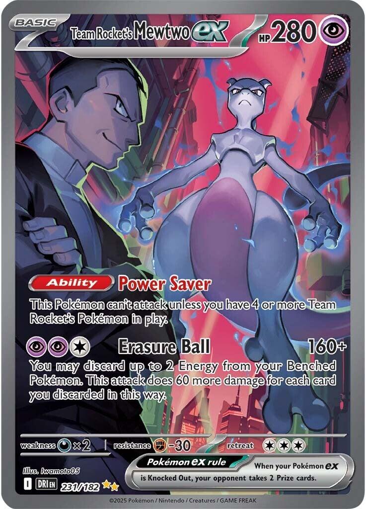Team Rocket's Mewtwo ex (231/182) [Scarlet & Violet: Destined Rivals] | Card Citadel