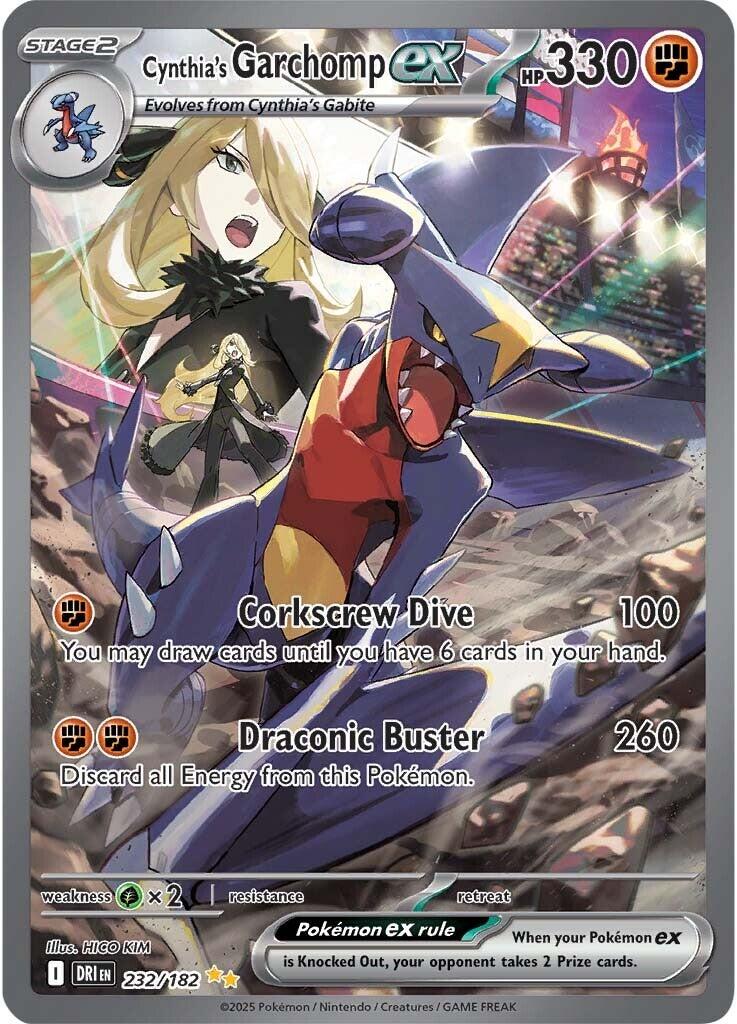 Cynthia's Garchomp ex (232/182) [Scarlet & Violet: Destined Rivals] | Card Citadel
