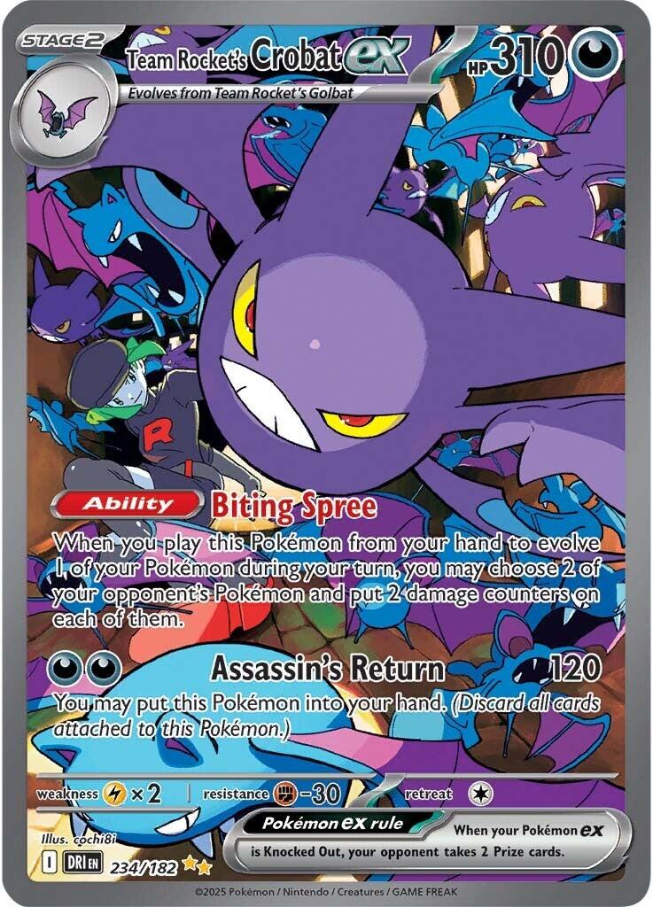 Team Rocket's Crobat ex (234/182) [Scarlet & Violet: Destined Rivals] | Card Citadel