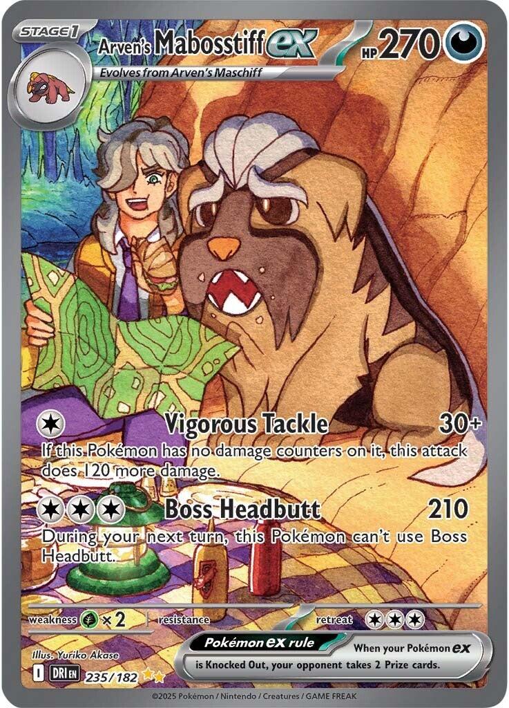 Arven's Mabosstiff ex (235/182) [Scarlet & Violet: Destined Rivals] | Card Citadel