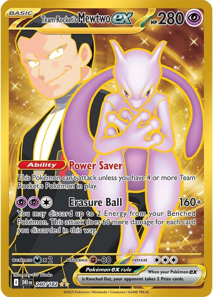 Team Rocket's Mewtwo ex (240/182) [Scarlet & Violet: Destined Rivals] | Card Citadel