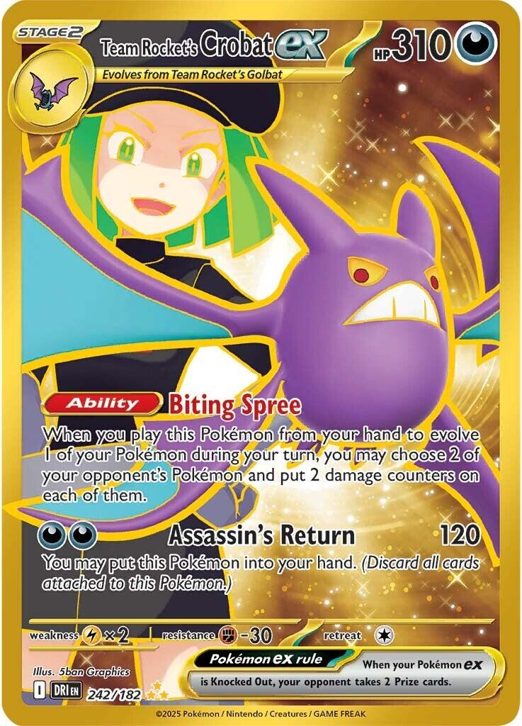 Team Rocket's Crobat ex (242/182) [Scarlet & Violet: Destined Rivals] | Card Citadel