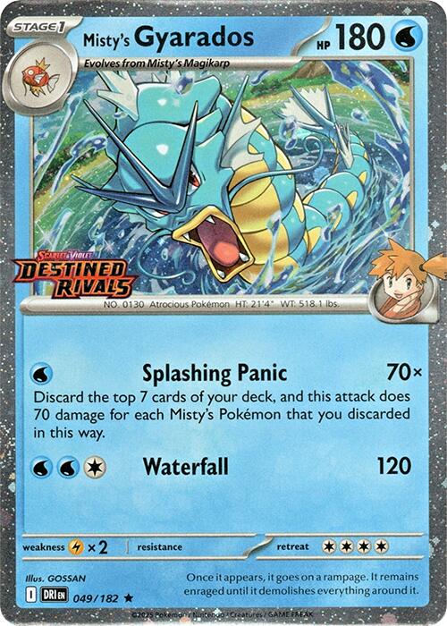 Misty's Gyarados (049/182) (Destined Rivals Stamp) [Scarlet & Violet: Destined Rivals] | Card Citadel