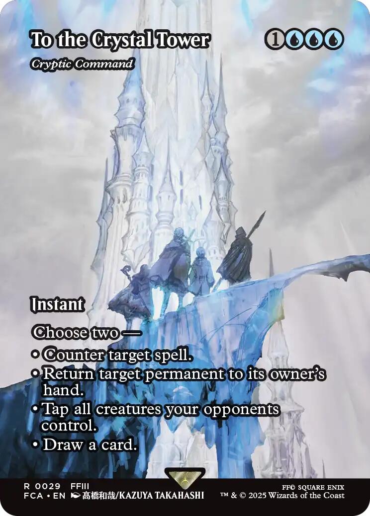 To the Crystal Tower - Cryptic Command (Showcase) [FINAL FANTASY : Through the Ages] | Card Citadel